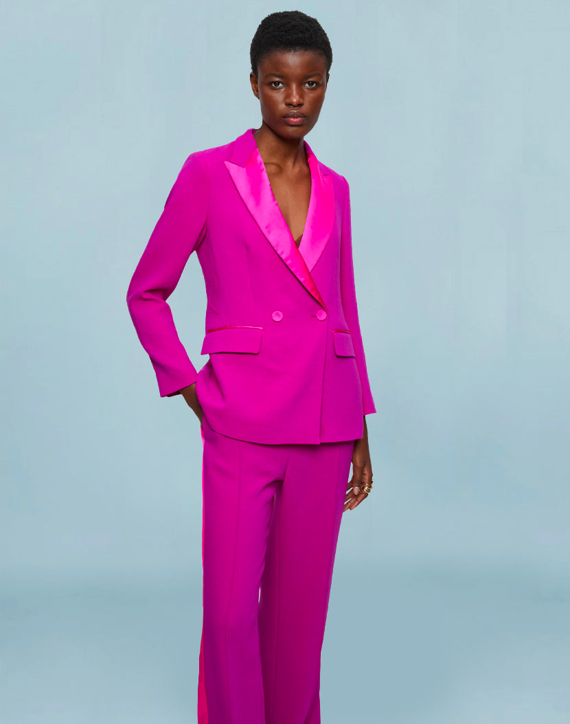 Rent Pink Jigsaw Suit Try on Available Loan The Look