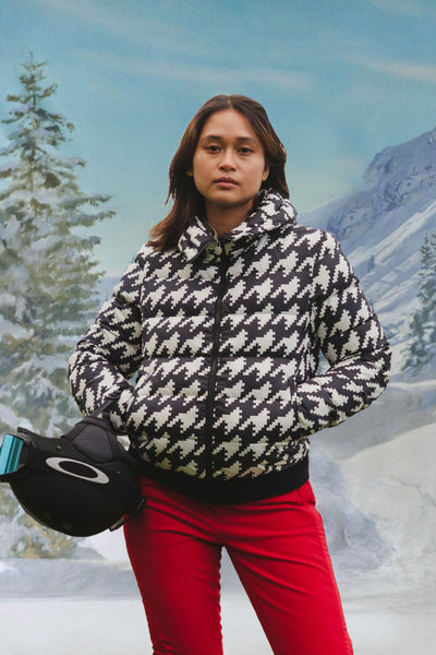 Perfect Moment Aurora houndstooth softshell ski pants Perfect Moment